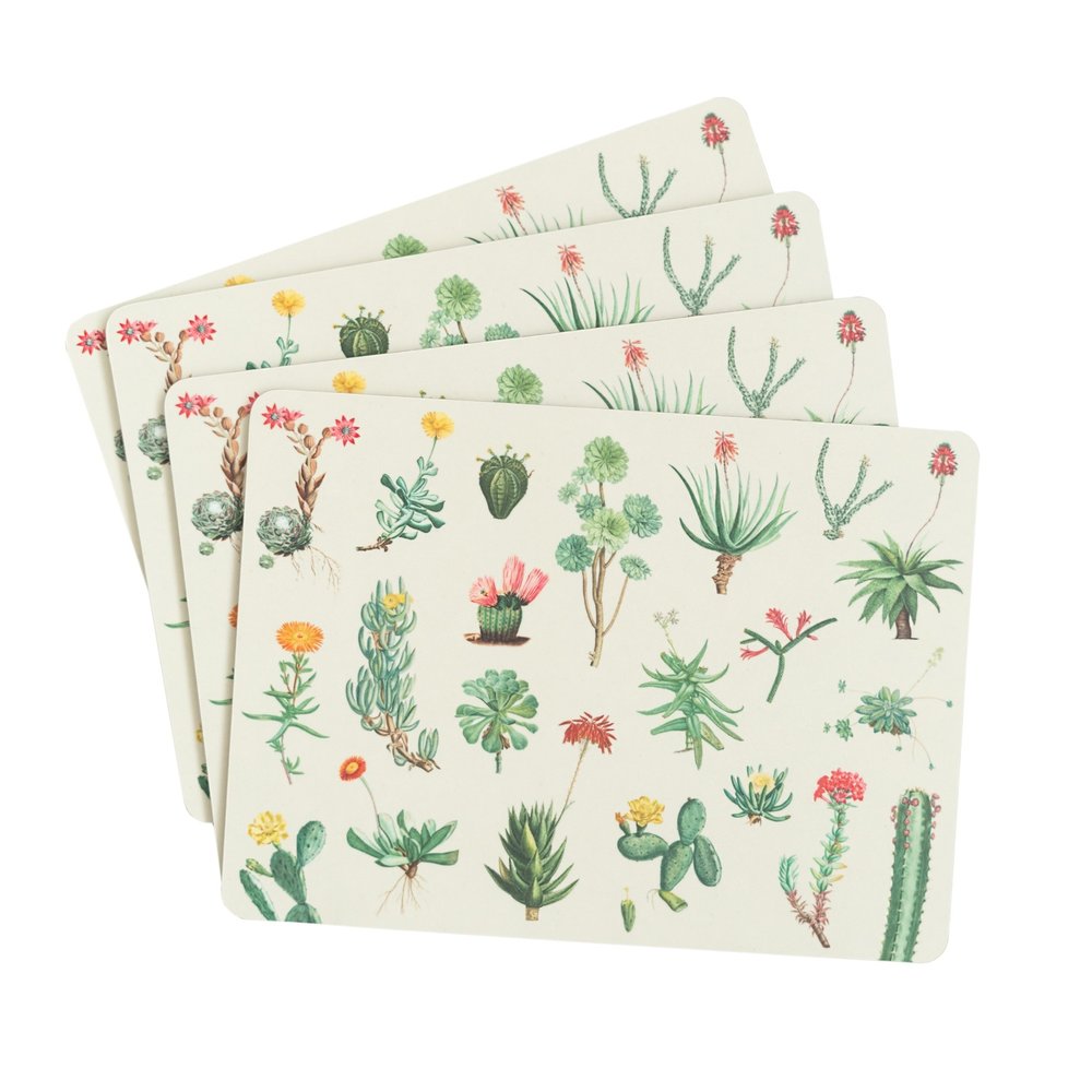 Grupo Erik - Botanical Cacti Set Of 4 Tapis de table - Multicolore
